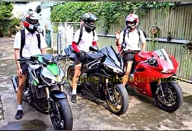 Anak Sekolah Pakai Moge 2