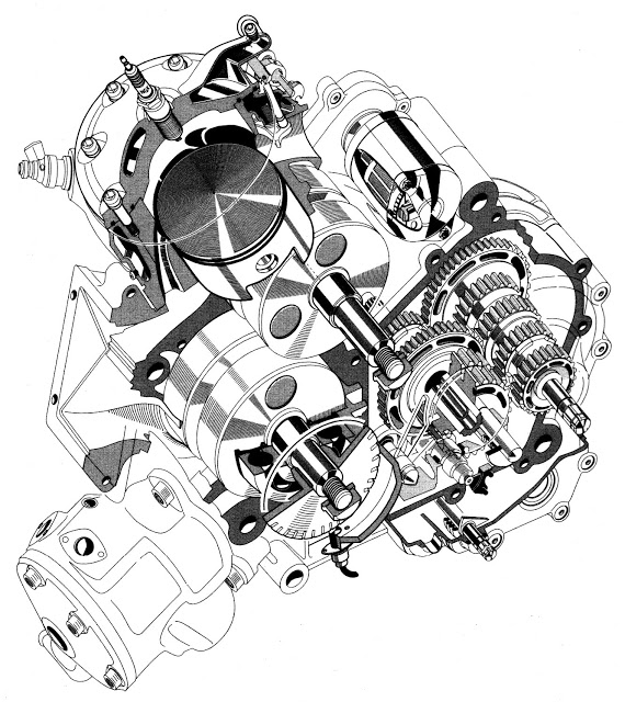 Bimota V-Due Engine 2