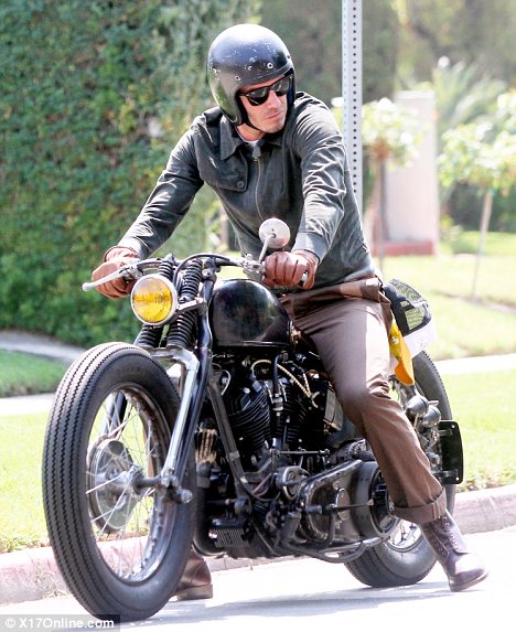 Beckham with Motorcycle
