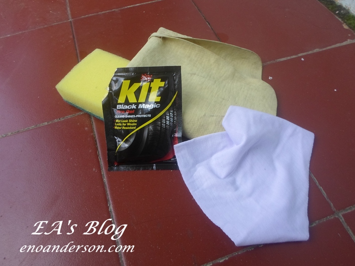 Hitamkan Dek dengan Semir Ban 3