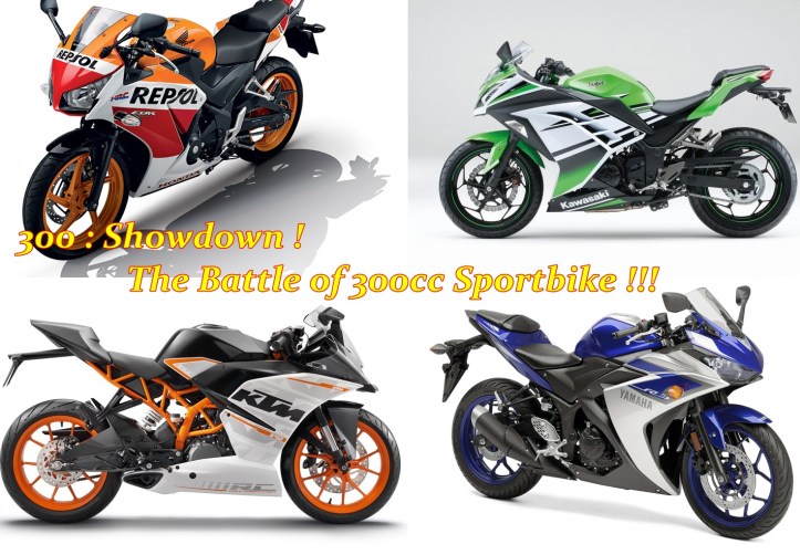 KTM RC390 vs CBR300R vs YZF R25 vs Ninja 300