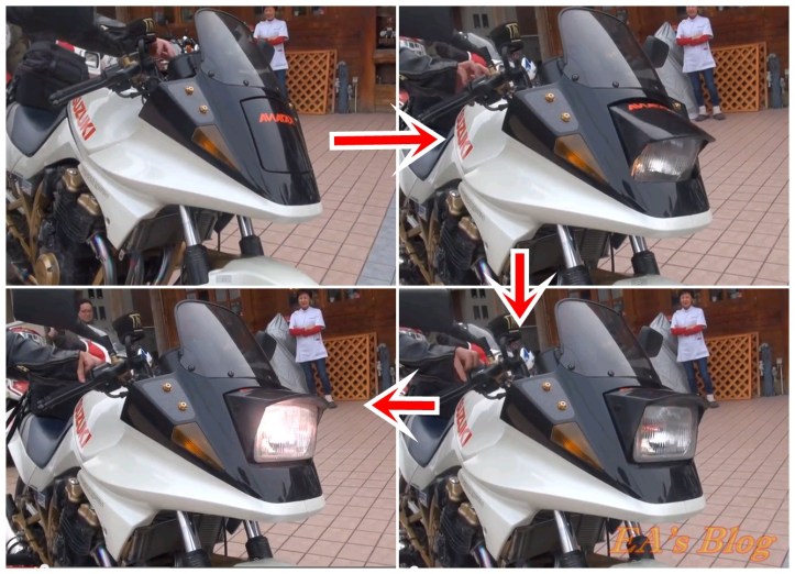 Pop Up Headlights Suzuki Katana 2