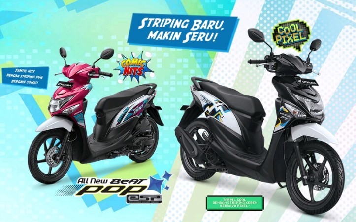 Honda Beat POP Comic Hits & Cool Pixel Terbaru 2016
