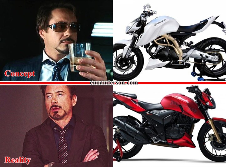 TVS APache RTR 200 4V Concept vs Reality