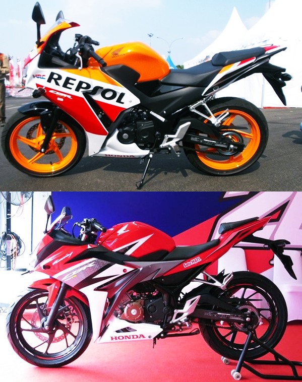 All New Honda CBR150R Facelift 2016 vs CBR Lokal K45A