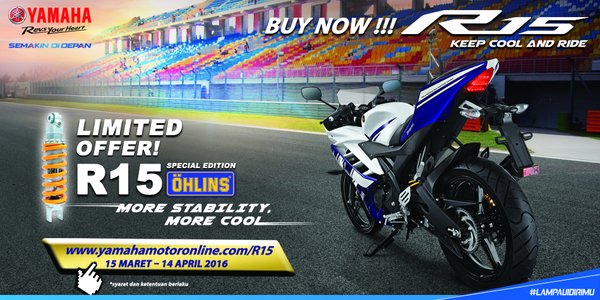 Yamaha YZF R15 Special Edition 2016 with Ohlins