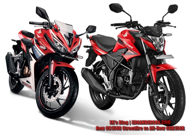 New CB150R Streetfire vs All-New CBR150R (K45G) New CB150R Streetfire vs All-New CBR150R (K45G)